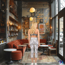 Elegant Minimalistisk vit och Grått Mönster Anpass