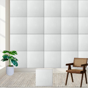 Elegant Minimalistisk vit träbetskorn Kakelplatta