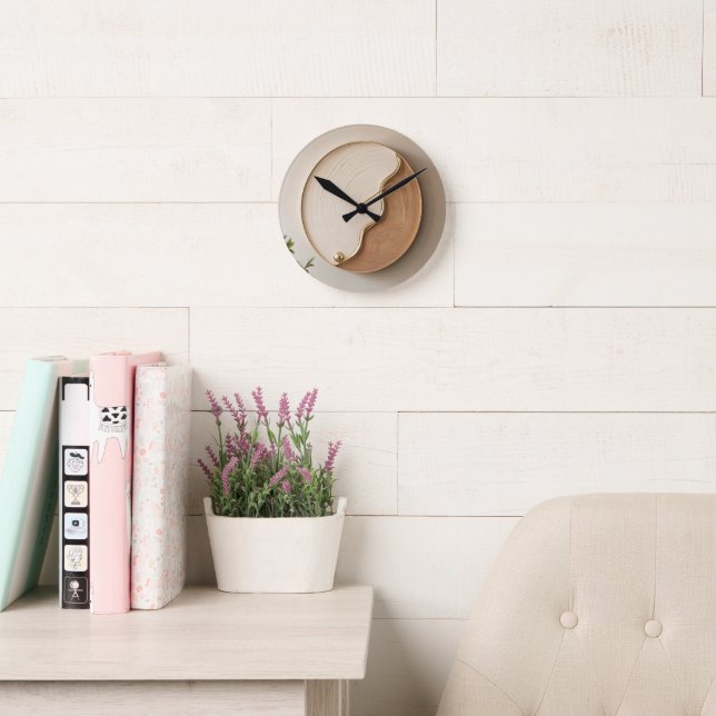 Elegant minimalistisk Yin Yang väggklocka dekorati (Läsesal)