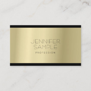 Elegant Minimalistiskt glamoralt Guld-utseende oko Visitkort