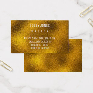 Elegant Minimalistiskt Guld-Affärskort Visitkort