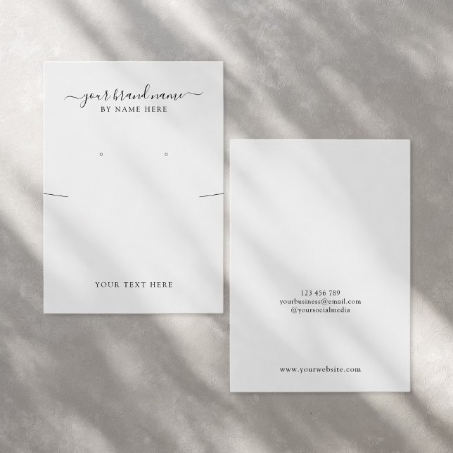 Elegant Minimalistiskt judiskt Visning-kort Visitkort (Skapare uppladdad)