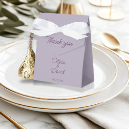 Elegant Minimalistiskt lilac Bröllop Presentaskar