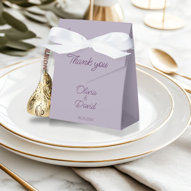 Elegant Minimalistiskt lilac Bröllop Presentaskar (Skapare uppladdad)