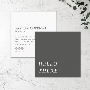 Elegant Minimalistiskt modernt typografi enkelt Fyrkantigt Visitkort