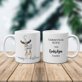 Elegant Minimalistiskt Nordic God jul Kaffemugg