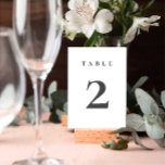 Elegant Minimalistiskt skript Bröllop Bordsnummer<br><div class="desc">Elegant Minimalistiskt skript Bröllop-Bordsnummer. Upptäck hela samlingen för ett koordinattema i bröllop. Dm för rådgivning eller anpassning</div>