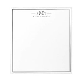 Elegant: Minimalistpris tre Brev monogram Anteckningsblock