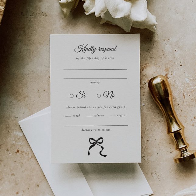 Elegant - minimalt fack Bröllop OSA Kort (Skapare uppladdad)