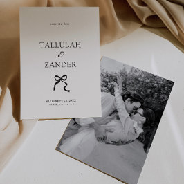 Elegant - minimalt fack Bröllop Spara Datumet