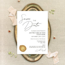 Elegant - minimalt Guld Frimärke Vax Business Logo