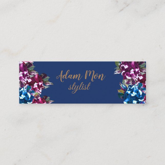 Elegant, minimalt Mini-Affärskort Mini Visitkort (Framsida)