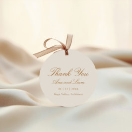 Elegant - minimalt skript Modern Tack Bröllop Gåvor Etiketter