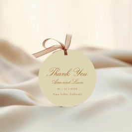 Elegant - minimalt skript Modern Tack Bröllop Gåvor Etiketter