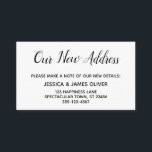 Elegant, minimalt "vårt Nya adress" inmatningskort Tilläggskort<br><div class="desc">Behålla dina vänner och din familj och dina nya adress med hjälp av dessa enkla, elegant-höljeskort. Mångsidiga anteckningar läser "Vår Ny adress" på framsidan och "Behålla in Touch!" på baksidan, med ett modernt, avslappnad, handskrivet skriptteckensnitt. Använda mallen fält om du vill lägga till all information för att anpassa designen för...</div>