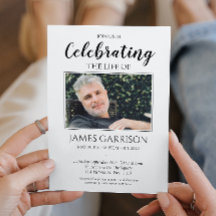 Elegant minneshögtid foto