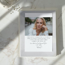 Elegant minneskort | Foto Sympati Tackkort
