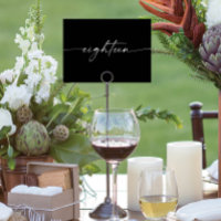 Elegant: Minsta Bord-skriptkortsnummer arton