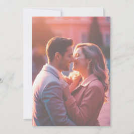 Elegant minsta möjliga rustika neutralt-foto bröll inbjudningar