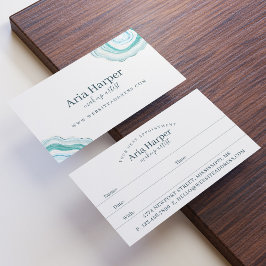 Elegant Mint Grönt Geode Guld Glitter Agate Tidsbeställning Kort