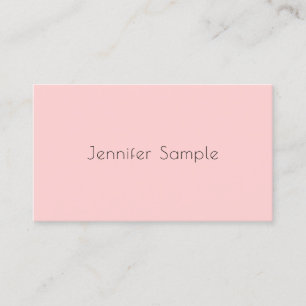 Elegant Mint Grönt Rosa Modern Minimalist Visitkort