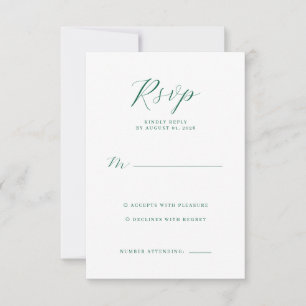 Elegant Mint RSVP-kort OSA Kort