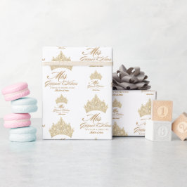 Elegant Mis Quince Anos Guld Tiara Presentpapper