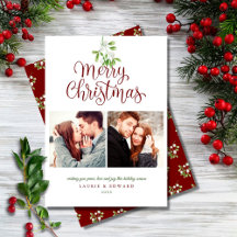 Elegant Mistletoe God jul Par 2 Photo