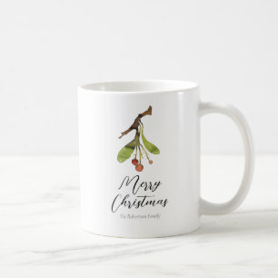 Elegant Mistletoe-jul Kaffemugg