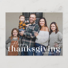 Elegant Mix Thanksgiving Fotokort vykort