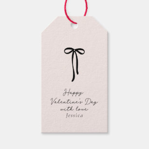 elegant mjölk rosa Alla hjärtans dag Presentetikett