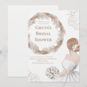 Elegant Mjuk Bröllopsfestinbjudan Inbjudningar