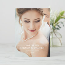 Elegant mjuk fokuserad anpassad fotobild Bröllop