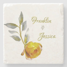 Elegant mjuk grönt i ro och ovala Bröllop i guld