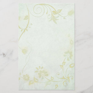 Elegant Mjuk Grönt Vintage bröllop Brevpapper