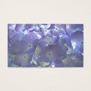 Elegant mjuk lila blommigt lila hydrangeus visitkort