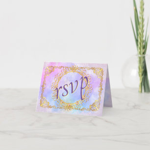 Elegant Mjuk pastel & Guld Tack Kort