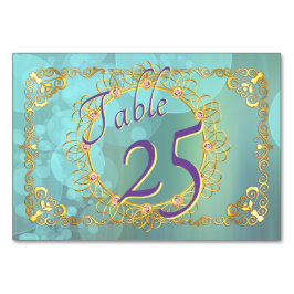 Elegant Mjuka blåsor Bordsnummer