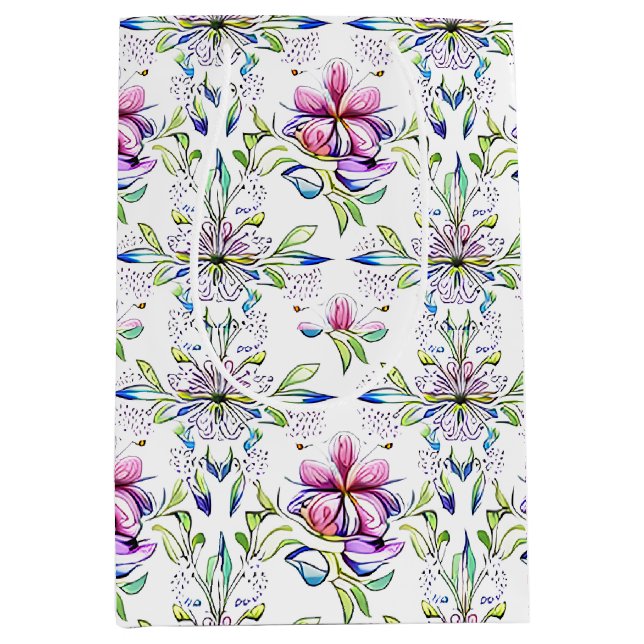 Elegant Mjukt orchid-Blommönster - Snyggt (Framsidan)