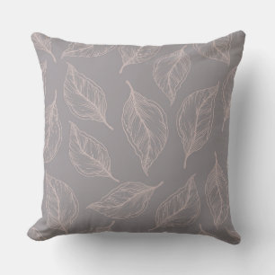 Elegant Mocha Löv/Cream Accorn Reversibe Pillow Kudde