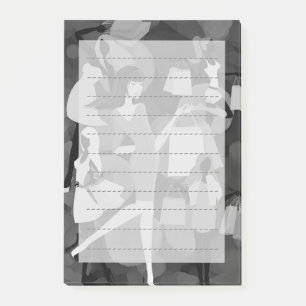 Elegant mode shopping lista post-it block