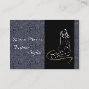 Elegant Mode Stylist Visitkort