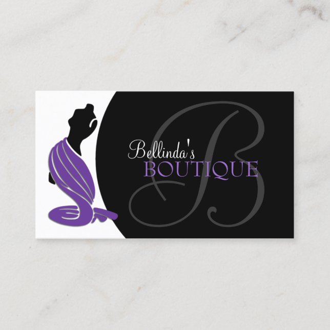 Elegant modeBoutique Visitkort (Framsida)