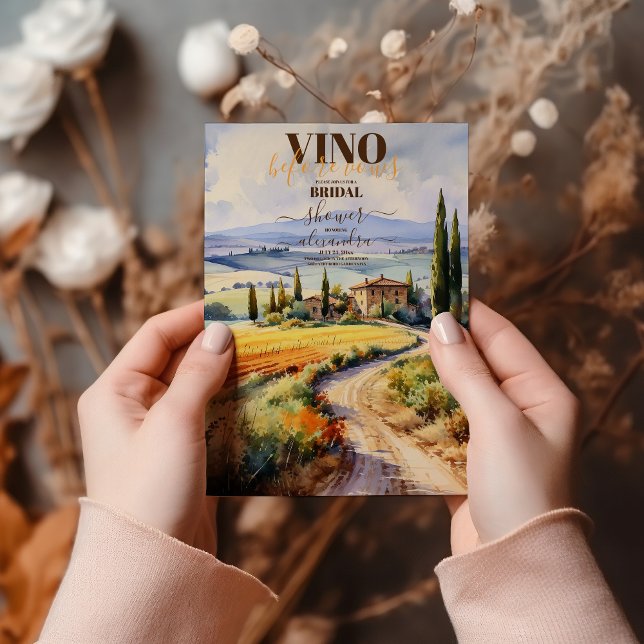 Elegant Moden Vino Möhippan Före rader Inbjudningar (Skapare uppladdad)