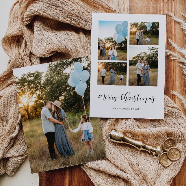 Elegant Moder God jul 5 Photo Julkort (Skapare uppladdad)