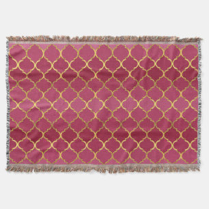 Elegant moderiktig guld- fauxglitterquatrefoil mysfilt