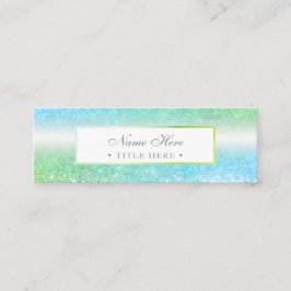 Elegant moderiktig Luxe grön mini- visitkort