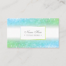 Elegant moderiktig Luxe grön visitkort