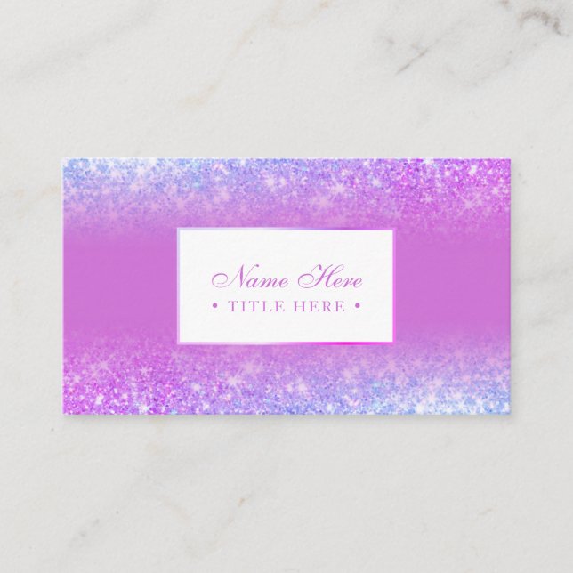 Elegant moderiktig lyxig purpurfärgad visitkort (Framsida)