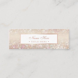 Elegant moderiktig pastellfärgad guld- mini- mini visitkort